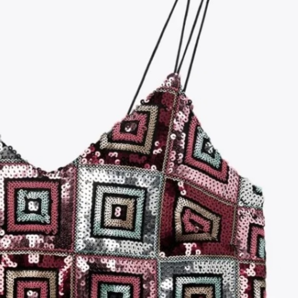 Zara Festive Days V neck mini dress Size XS - Picture 7 of 13